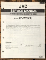 JVC KD-W55 Cassette  Service Manual *Original*