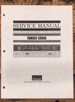 Sansui Model 5000A Receiver  Service Manual *Original* #2