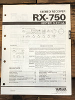Yamaha RX-750 Receiver  Service Manual *Original*