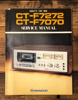 Pioneer CT-F7272 CT-F7070 Cassette Service Manual *Original*