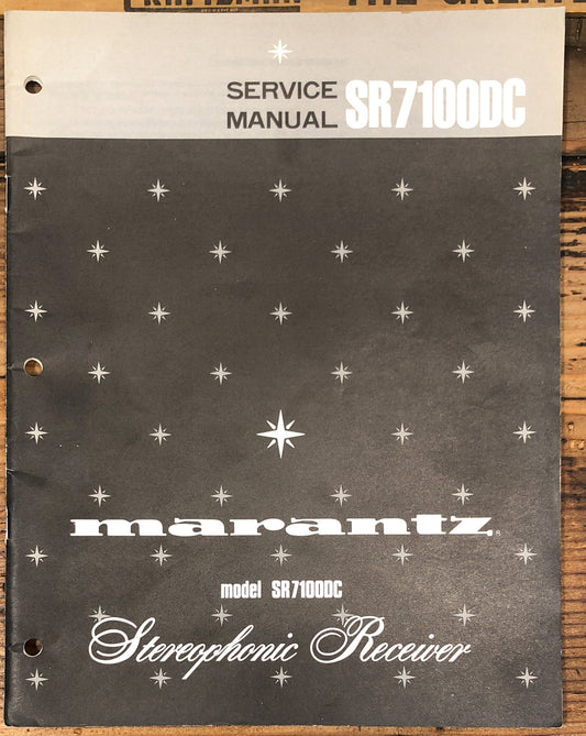 Marantz SR7100DC SR-7100DC Receiver Service Manual *Original*