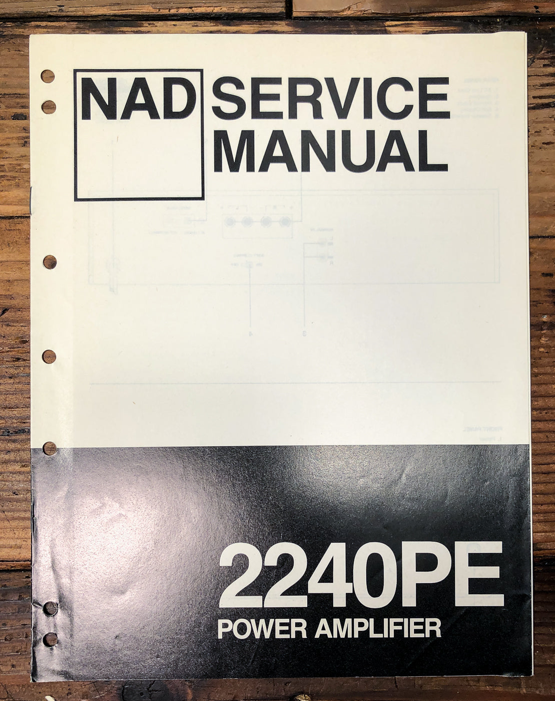 NAD Model 2240PE 2240 PE Amplifier Service Manual *Original*