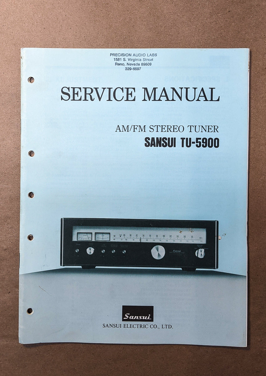 *Original* Sansui TU-5900 Tuner Service Manual #1