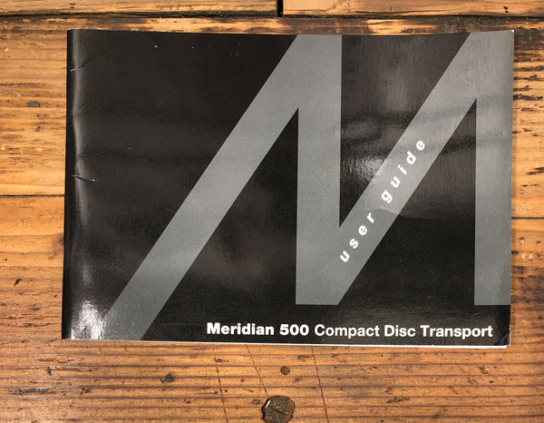 Meridian Model 500 CD Transport Owners / User Manual *Original*