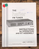 Hafler DH-330 Tuner Assembly and Operation Manual  *Original*