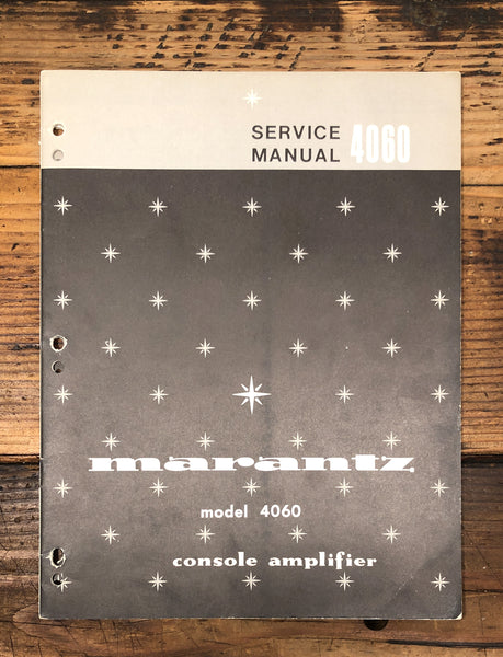 Marantz Model 4060 Amplifier Service Manual *Original*