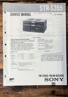 Sony STR-S355 Receiver  Service Manual *Original*