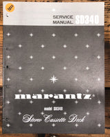 Marantz SD340 SD-340 Cassette  Service Manual *Original*