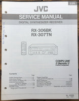 JVC RX-306 RX-307 TN BK Receiver Owner & Service Manual  *Original*