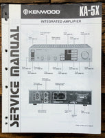 Kenwood KA-5X Amplifier  Service Manual *Original*