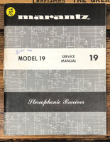 Marantz Model 19 Receiver  Service Manual *Original* #1