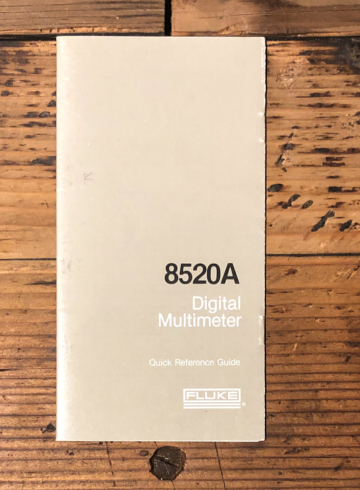 Fluke Model 8520A Multimeter  Owner / User Manual *Original*
