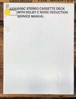 NAD Model 6150C Cassette Service Manual *Original*
