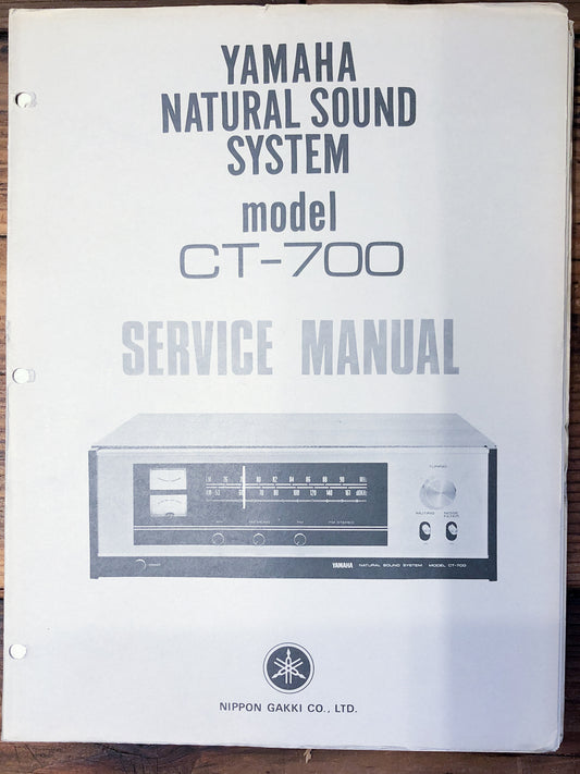 Yamaha CT-700 Tuner  Service Manual *Original*