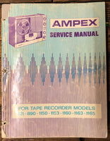 Ampex Model 121 890 1150 1153 1160 1163 1165   Service Manual *Original*