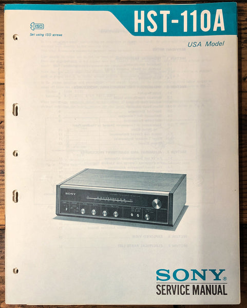 Sony HST-110A Radio  Service Manual *Original*