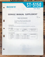 Sony ST-5150 Tuner  Service Manual *Original* #1