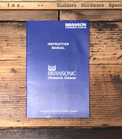 Branson Bransonic Ultrasonic Cleaner  Owner / User Manual *Original*