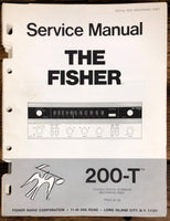 Fisher Model 200-T Receiver  Service Manual *Original*