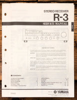 Yamaha R-3 Receiver  Service Manual *Original*