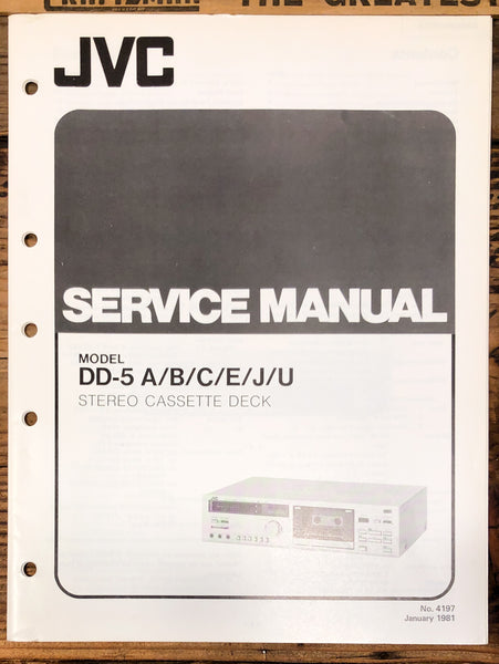 JVC DD-5 Cassette  Service Manual *Original*