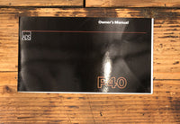 ADS P40 Amplifier Owners / User Manual *Original*