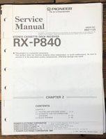 Pioneer RX-P840 Receiver  Service Manual *Original*