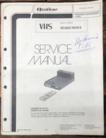 Quasar VA546XQ VA546-K Tuner  Service Manual *Original*