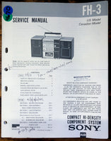 Sony FH-3 Stereo  Service Manual *Original*