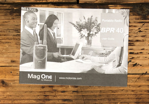Motorola Mag One BPR 40 Radio Owners / User Manual *Original*