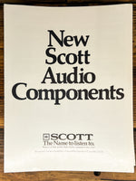 Scott Audio 438A 458A 558T PS68A PS48A 658DM Stereo 3pg Dealer Brochure *Orig*