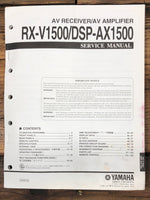 Yamaha RX-V1500 DSP-AX1500 Receiver  Service Manual *Original*