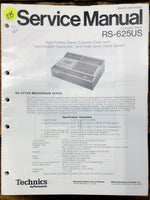 Technics RS-625US Cassette  Service Manual *Original*
