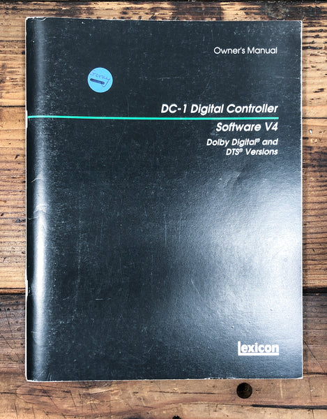 Lexicon DC-1 Digital Controller  Owner / User Manual *Original*