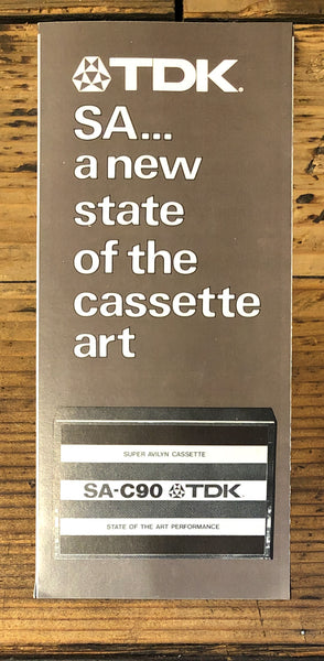 TDK SA-C90 Cassette  Dealer Brochure *Orig*