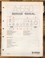 Yamaha A-550 Amplifier  Service Manual *Original*