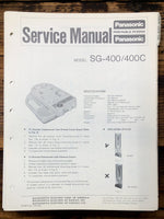 Technics SG-400 SC-400C Record Player / Turntable  Service Manual *Original*