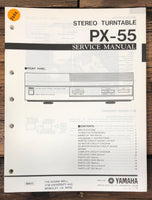 Yamaha PX-55 Record Player / Turntable  Service Manual *Original*