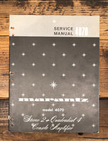 Marantz Model 4070 Amplifier Service Manual *Original*