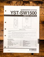 Yamaha YST-SW1500 Subwoofer / Speaker  Service Manual *Original*