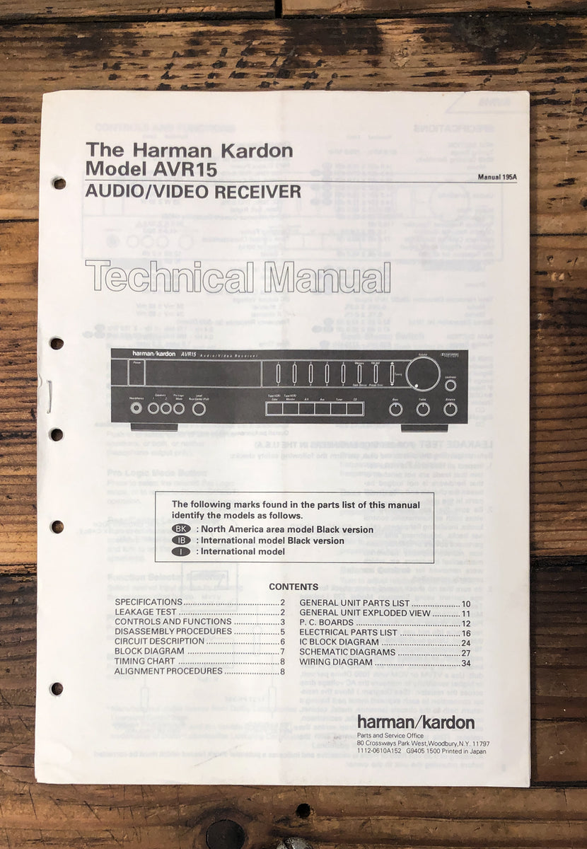Service Manual *Original* – Vintage Audio Store - Vintage Service ...