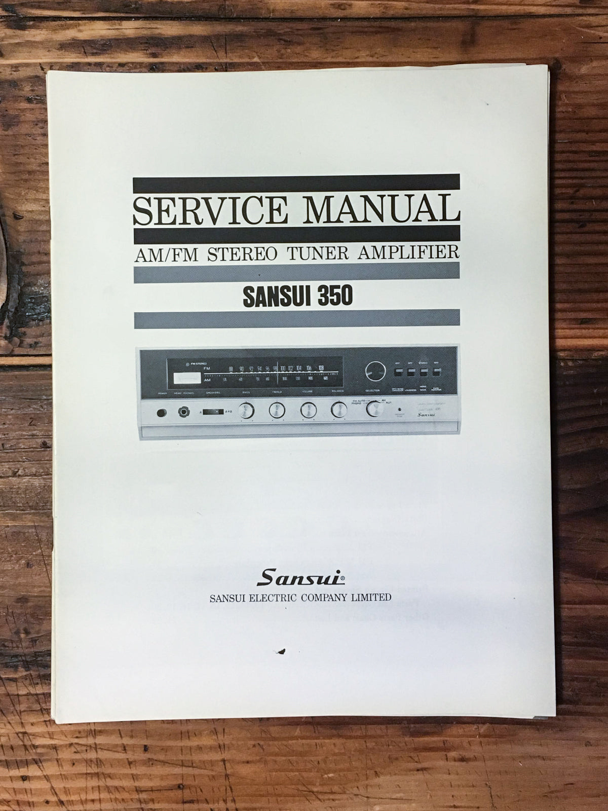 Sansui  Model 350 Receiver Service Manual *Original*