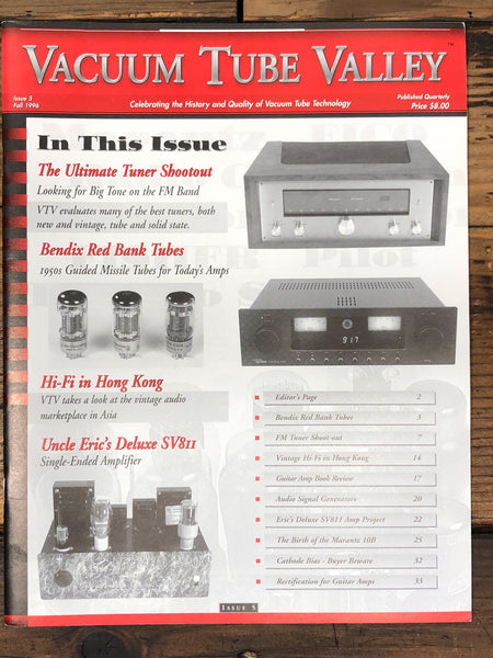 Vacuum Tube Valley Magazine Issue 5 Marantz 10B - Cathode Bias ++ *Original*