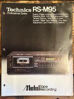 Technics RS-M95 Cassette 3pg Brochure  *Original*