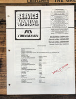 Soundesign Model 6834 AMB BAM Stereo Service Manual *Original*