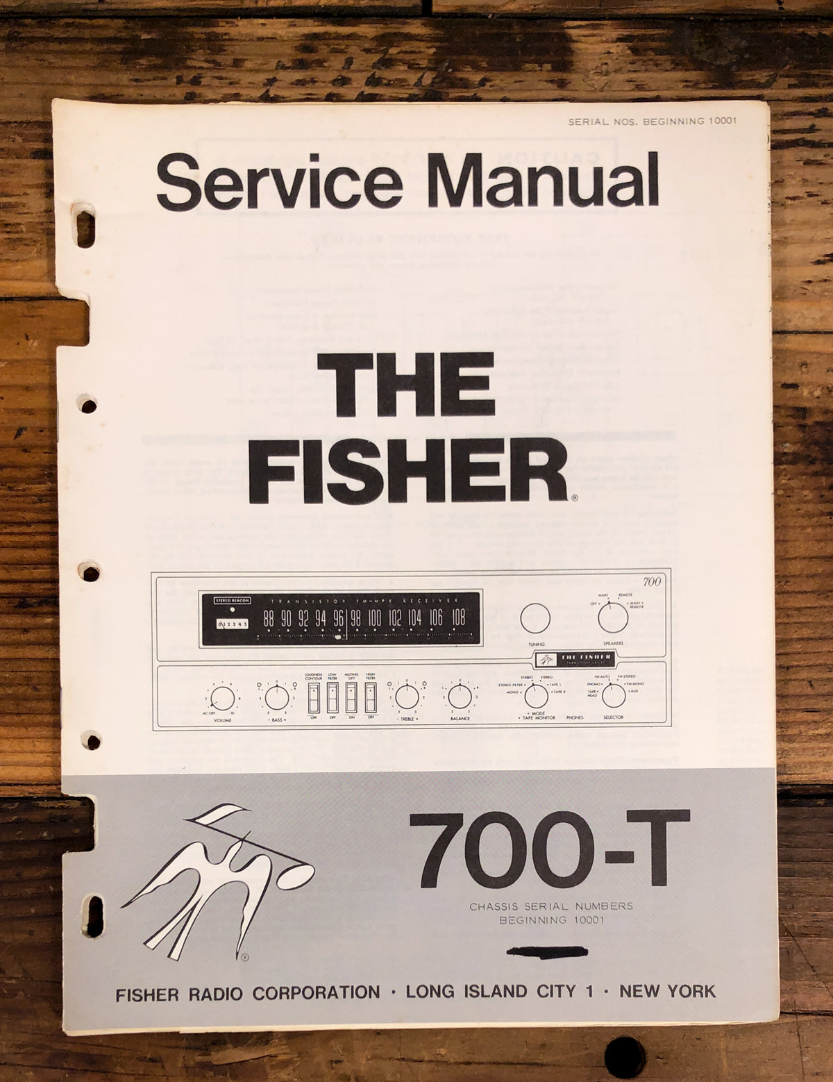 Fisher Model 700-T Receiver  Service Manual *Original*