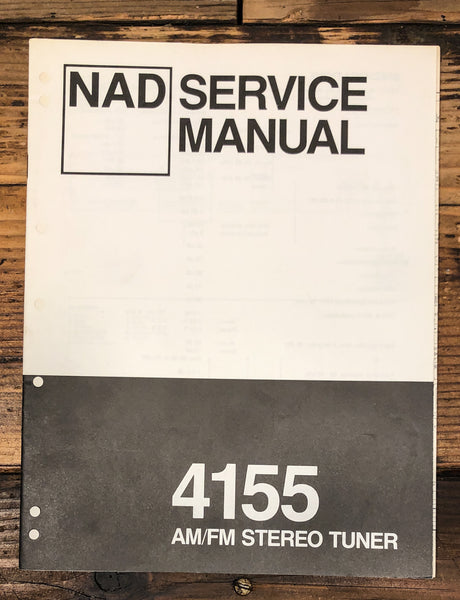 NAD Model 4155 Tuner Service Manual *Original*