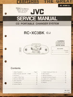 JVC RC-XV3 BK Portable Radio  Service Manual *Original*