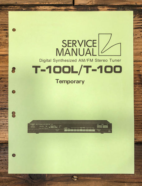 Luxman T-100 T-100L Tuner Temp. Service Manual *Original*