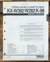 Yamaha KX-W382 -W282 K-98 Cassette  Service Manual *Original*